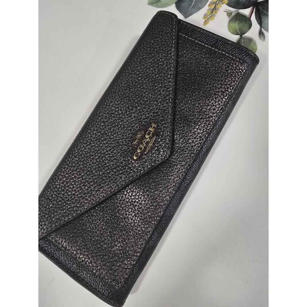 COACH Long Wallet Leather BRW All-over Pattern Women's - Picture 2 of 10
